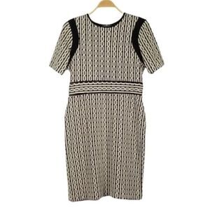 Gabby Skye Career Textured Knit Sheath Dress